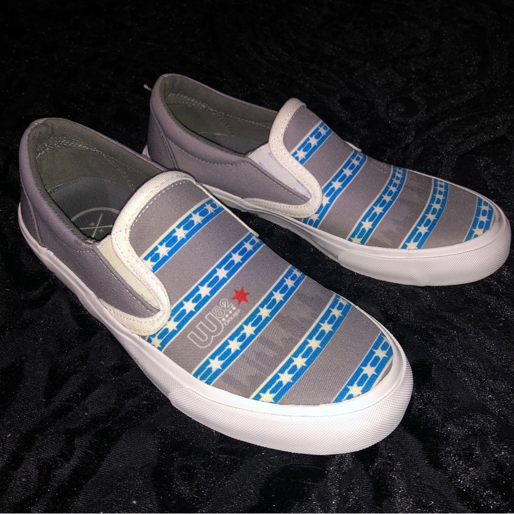 Innkas Chicago Flag Slip On Shoes